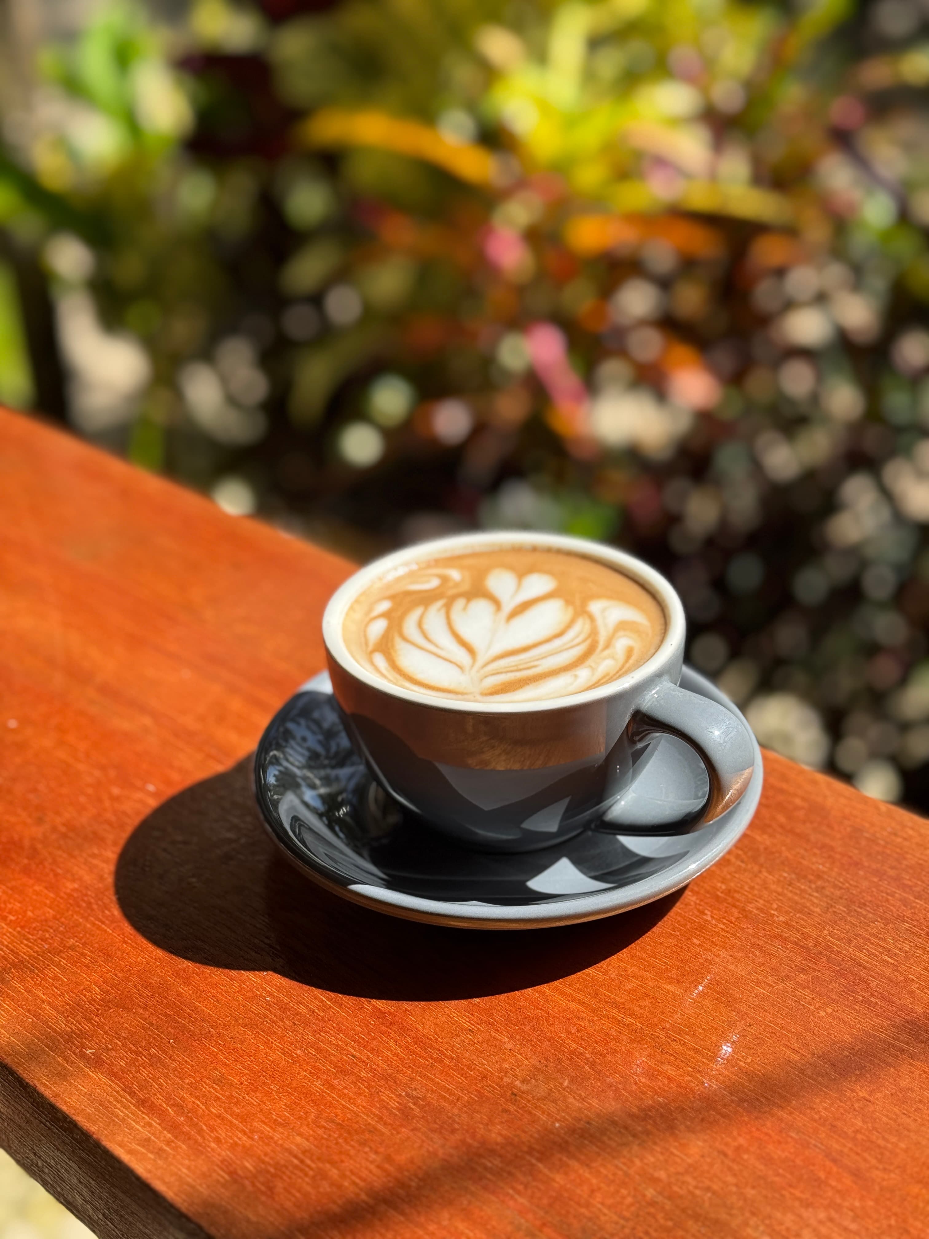 Latte art at Weekend Cafe
